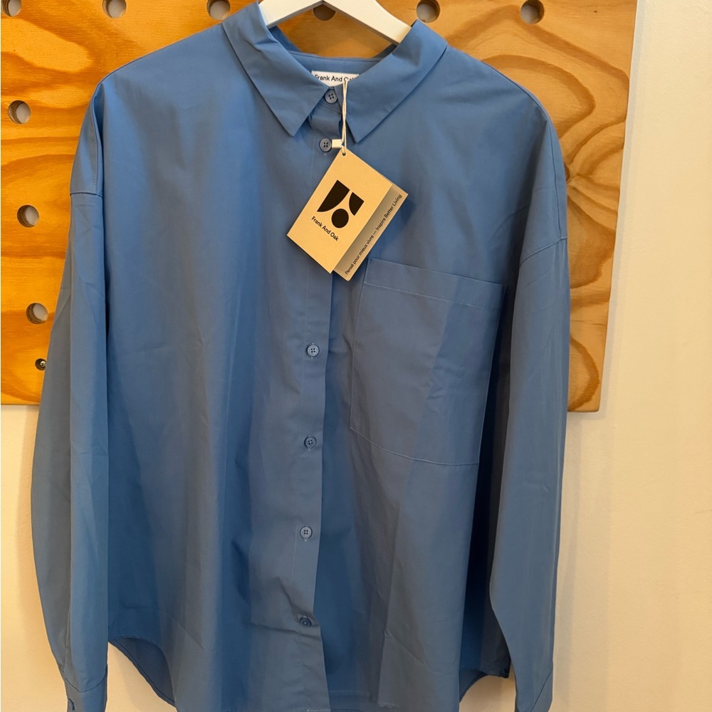 NWT Frank and Oak Women’s poplin shirt